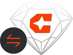 Package being shipped and credits icon showing trade option